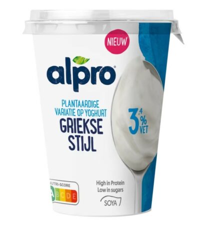 Alpro plantaardige variatie op yoghurt Griekse stijl