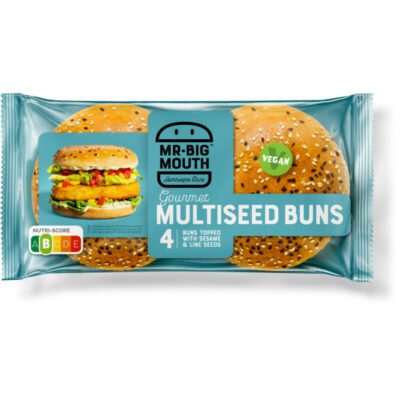 Mr BigMouth multiseed hamburger buns