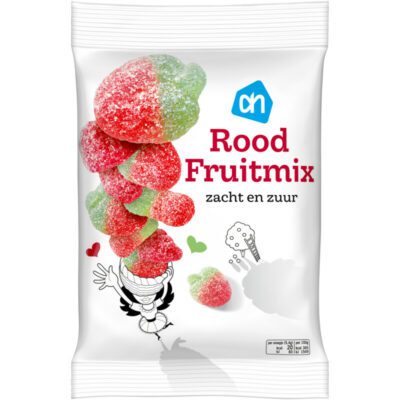 AH rood fruitmix zacht en zuur