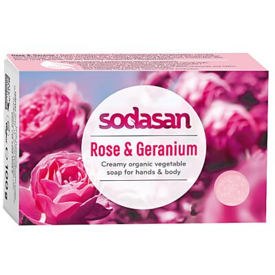 Sodasan zeep roos & geranium