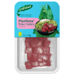 Unfished plantuna poke cubes