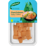 Unfished plantzalmon poke cubes