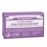 Dr. Bronner's lavender pure castille soap bar