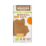 Chocolatemakers brazil 30% + crunchy bits of vegan caramel