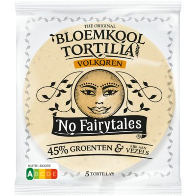 No Fairytales bloemkool tortilla volkoren