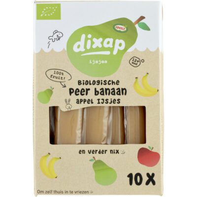 Dixap biologische peer banaan appel ijsjes