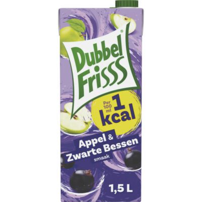 DubbelFrisss 1 kcal appel & zwarte bessen