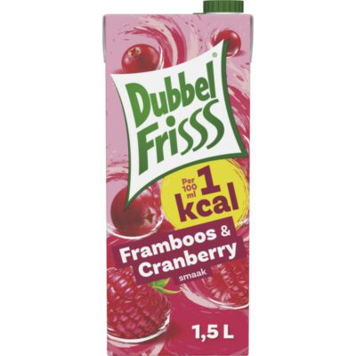 DubbelFrisss 1 kcal framboos & cranberry