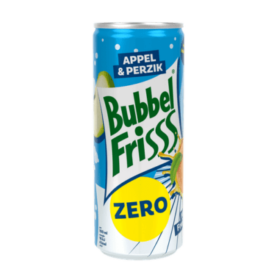 DubbelFrisss bubbelfrisss appel & perzik zero