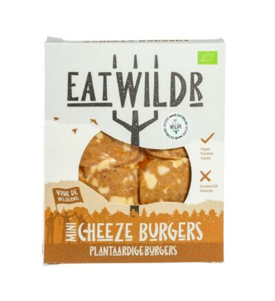 Eatwildr mini plantaardige cheeze burgers