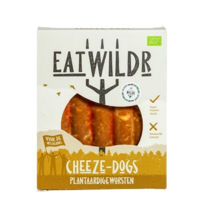 Eatwildr plantaardige cheeze dogs worsten