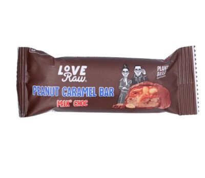 Love Raw peanut caramel bar milk choc