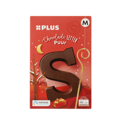 Plus chocoladeletter puur