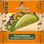 La Morena Tacoschelpen met spinazie