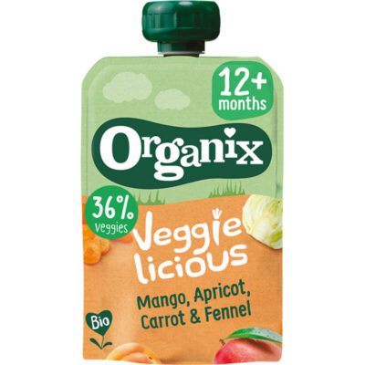 Organix Veggielicious mango apricot carrot