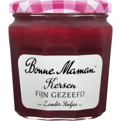 Bonne Maman kersenjam fijn gezeefd