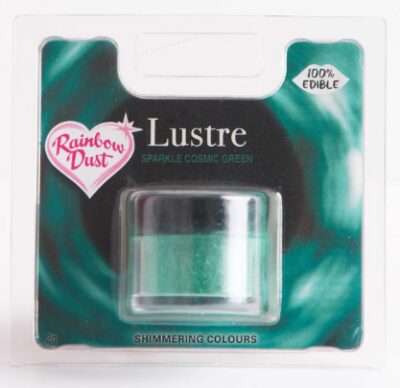 RD Eetbaar Glanspoeder (Lustre) Sparkle Cosmic Groen