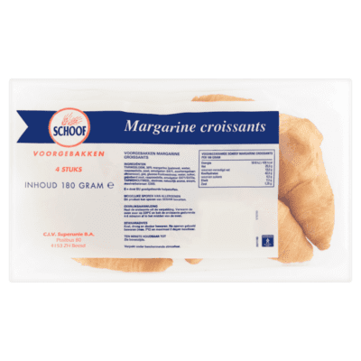 schoof margarine croissants 4 stuks