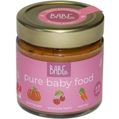 Babe Pure Baby Food pompoen acerola kers wortel 8-36m