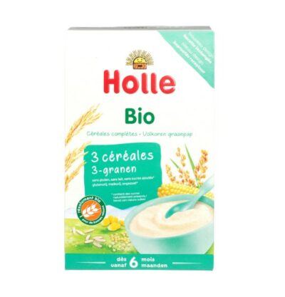 Holle bio volkoren 3-granen pap 6m+