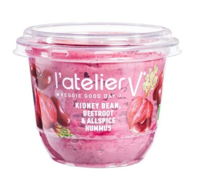 L'Atelier V kidney bean beetroot & allspice hummus