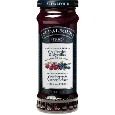 St. Dalfour vruchtenspread cranberry & blauwe bessen