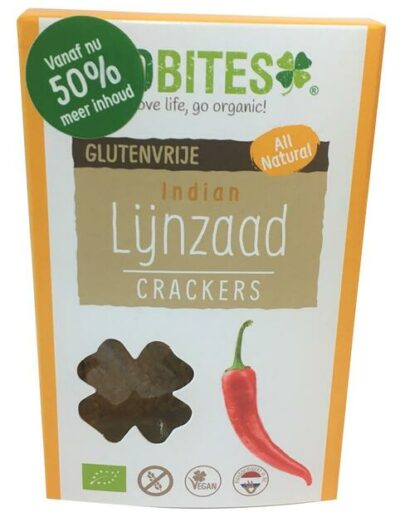 Biobites indian lijnzaad crackers