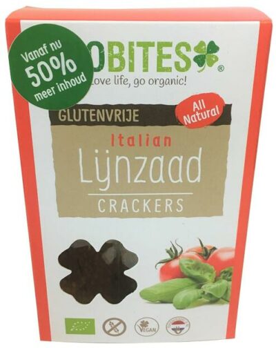 Biobites italian lijnzaad crackers