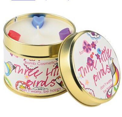 Bomb Cosmetics tinned candle three little birds