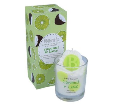 Bomb Cosmetics - Piped Glass Candle - Coconut & Lime