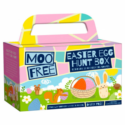 Moo Free easter egg hunt box (met 10 chocolade-eieren)