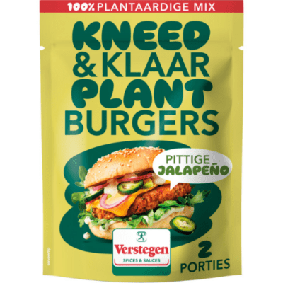 Verstegen kneed & klaar plant burgers pittige jalapeño