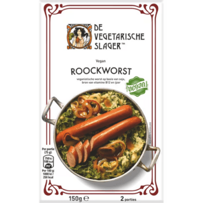 De vegetarische slager Roockworst