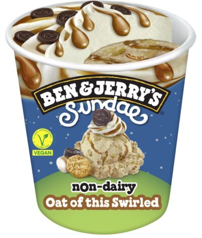 Ben & Jerry's Sundae non dairy oat of this swirled