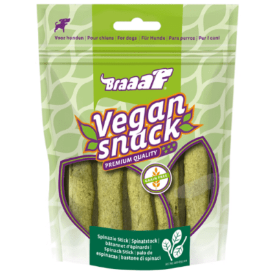 Braaaf vegan snack sticks spinazie