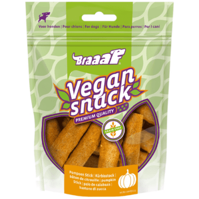 Braaaf vegan snack sticks pompoen