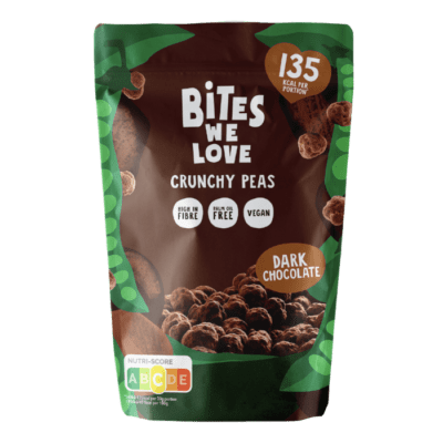 Bites we love crunchy peas dark chocolate