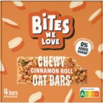 BitesWeLove Chewy cinnamon roll oat bars