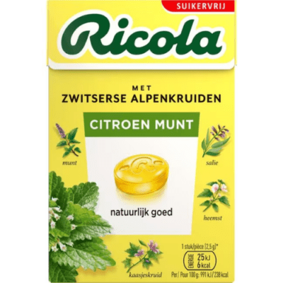 Ricola pastilles citroen munt