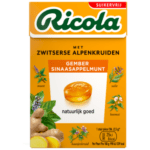 Ricola pastilles gember en sinaasappelmunt