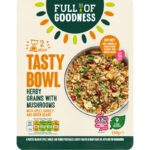 Full of Goodness Tasty bowl herby grains with mushrooms