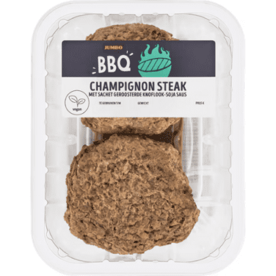 Jumbo BBQ Vega Champignon Steak met Geroosterde Knoflook-Soja Saus