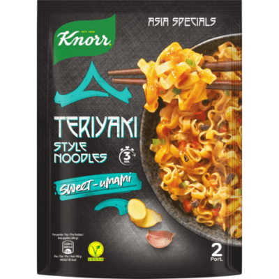 Knorr teriyaki style noodles sweet-umami