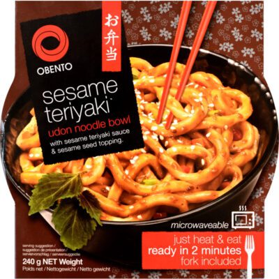 Obento Sesame teriyaki udon noodle bowl