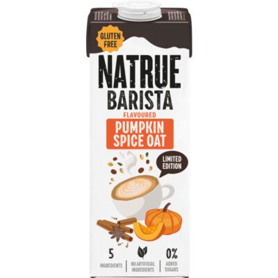 Natrue barista flavoured pumpkin spice oat