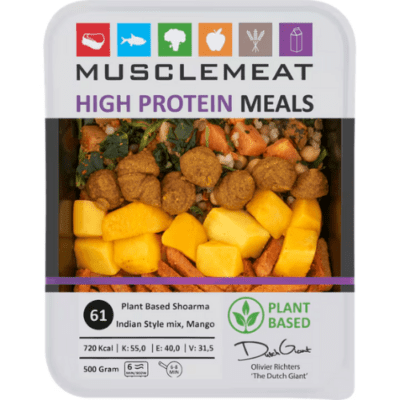 Muscle Meat High Protein Meals Plant Based Shoarma Indian Style Mix, Mango