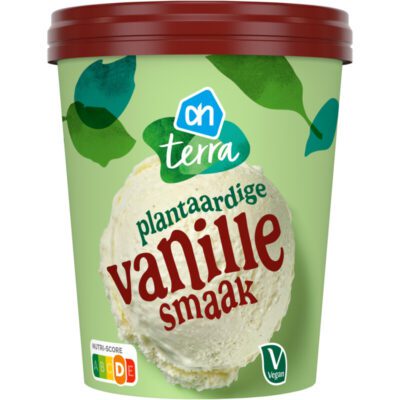 AH Terra Plantaardige vanille smaak ijs