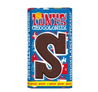 Tony's chocolonely chocoladeletter puur