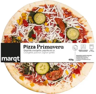 Marqt vegan pizza primavera