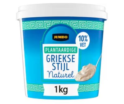 Jumbo plantaardige Griekse stijl yoghurt naturel 1 kg